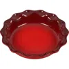Le Creuset 9" Stoneware Pie Dish In Cerise
