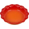 Le Creuset 9" Stoneware Pie Dish In Flame