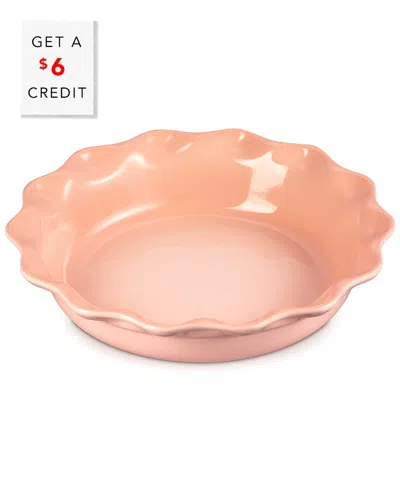 Le Creuset Heritage 9in Pie Dish With $6 Credit In Orange
