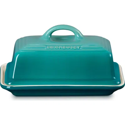 Le Creuset Heritage Butter Dish In Green