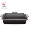 Le Creuset 4-quart Heritage Stoneware Covered Rectangular Casserole