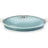 Le Creuset Heritage Covered Stoneware Fish Baker In Blue