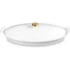 Le Creuset Heritage Covered Stoneware Fish Baker In White