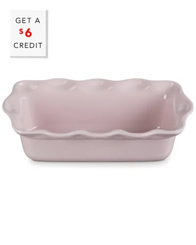LE CREUSET LE CREUSET HERITAGE FLUTED LOAF PAN WITH $6 CREDIT