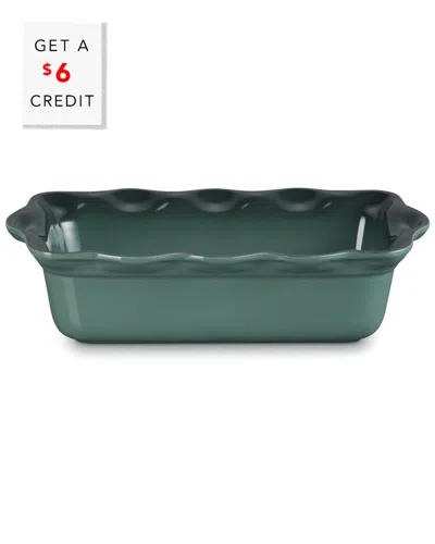 LE CREUSET LE CREUSET HERITAGE FLUTED LOAF PAN WITH $6 CREDIT