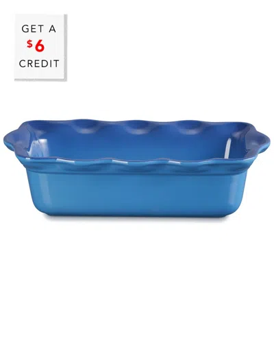 LE CREUSET LE CREUSET HERITAGE FLUTED LOAF PAN WITH $6 CREDIT