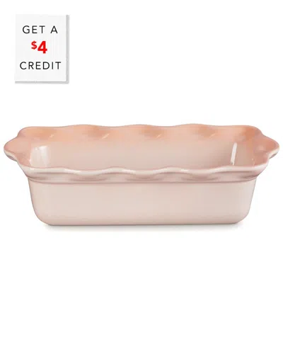 LE CREUSET LE CREUSET HERITAGE FLUTED LOAF PAN WITH $6 CREDIT