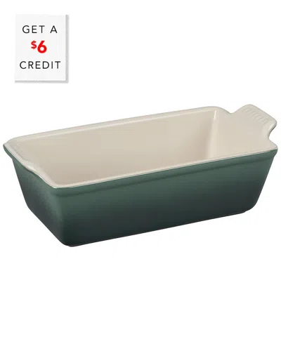 Le Creuset Heritage Loaf Pan With $6 Credit In Green
