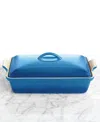 Le Creuset Heritage Stoneware 12" X 9" Covered Rectangular Baking Dish In Marseille