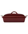 Le Creuset Heritage Stoneware 12" X 9" Covered Rectangular Baking Dish In Rhone