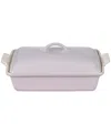 Le Creuset 4-quart Heritage Stoneware Covered Rectangular Casserole In Shallot