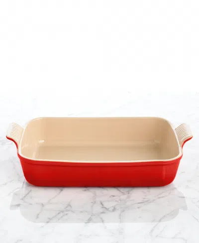 Le Creuset Heritage Stoneware 12" X 9" Rectangular Baking Dish In Red