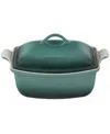 Le Creuset Heritage Stoneware 4.5 Quart Deep Baker With Lid In Artichaut