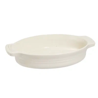 Le Creuset Heritage Stoneware Au Gratin Dish In White