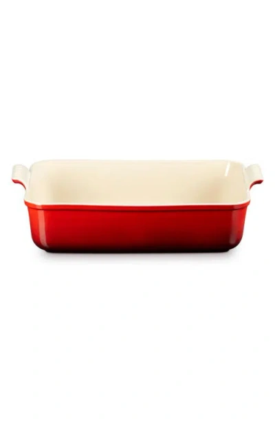 Le Creuset Heritage Stoneware Deep Lasagna Dish In Red