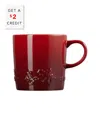 Le Creuset Holly 12oz London Mug With $2 Credit In Cerise