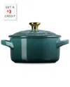 Le Creuset Stoneware Holly Collection 8-oz. Mini Cocotte