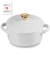 Le Creuset Stoneware Holly Collection 8-oz. Mini Cocotte