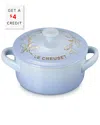 Le Creuset Stoneware Holly Collection 8 Oz. Mini Cocotte