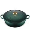 Le Creuset Holly Collection Enameled Cast Iron 4.5 Qt. Traditional Chef's Oven With Lid In Artichaut