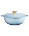Le Creuset Holly Collection Enameled Cast Iron 4.5 Qt. Traditional Chef's Oven With Lid In Blue