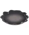 Le Creuset Iris Stoneware Serving Platter In Oyster
