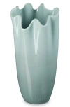 Le Creuset Iris Stoneware Vase In Sea Salt