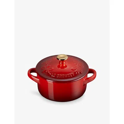 Le Creuset Holly Stoneware Petite Casserole 10cm In Pink