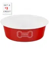 Le Creuset Large Dog Bowl With $3 Credit In Red