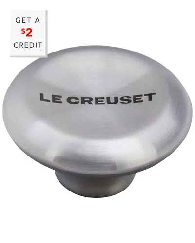 Le Creuset Large Signature Stainless Steel Knob With $2 Credit In Gray