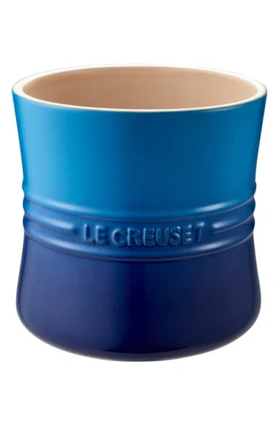 Le Creuset Large Stoneware Utensil Crock In Blue