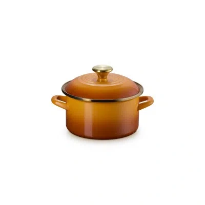 Le Creuset Le Creuste Enamel On Steel Petite Stockpot With Gold Rim, 3.8 Qt. - In Orange
