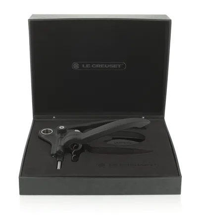 Le Creuset Lever Corkscrew Set In Black