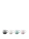 Le Creuset Logo Mug (set Of Four) In Multi