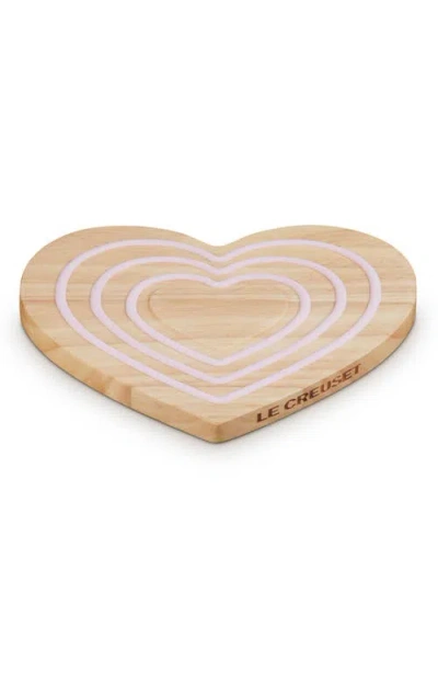 Le Creuset Magnetic Heart Wooden Trivet In No Color