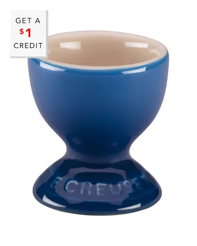 Le Creuset Marseille Egg Cup With $1 Credit In Blue