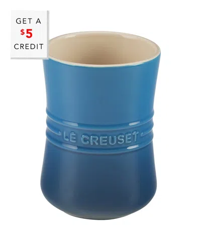 Le Creuset Marseille Utensil Crock With $5 Credit In Blue