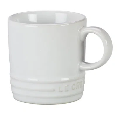 Le Creuset Metallics Espresso Cup In White