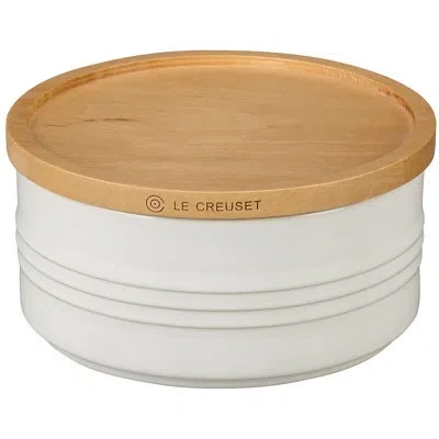 Le Creuset Metallics Kitchen Canister In White