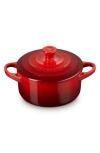 Le Creuset Artichaut 14-ounce Mini Round Cocotte In Cerise