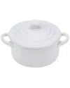 Le Creuset Mini Round Cocotte In White
