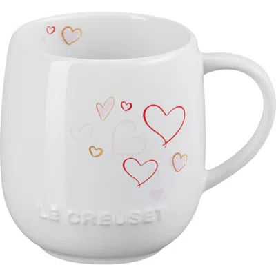 Le Creuset Mon Couer 13-ounce Siganture Stoneware Mug In White