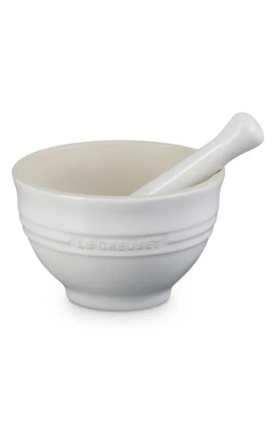 Le Creuset Mortar & Pestle Set In White