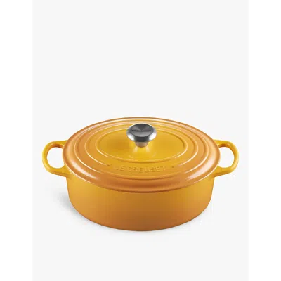 Le Creuset Signature Oval Cast-iron Casserole Dish Nectar