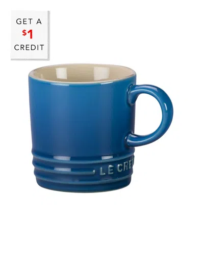 Le Creuset New Espresso Mug With $1 Credit In Blue