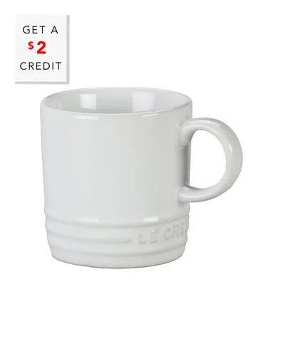 Le Creuset New Espresso Mug With $2 Credit In White