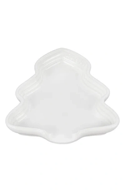 Le Creuset Noël Collection Holiday Tree Spoon Rest In White