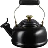 Le Creuset Enamel On Steel Classic 1.7-qt. Whistling Kettle In Licorice