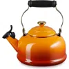Le Creuset Noël Collection Whistling Tea Kettle In Persimmon