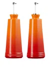 Le Creuset Oil And Vinegar Set (0.3l) In Orange